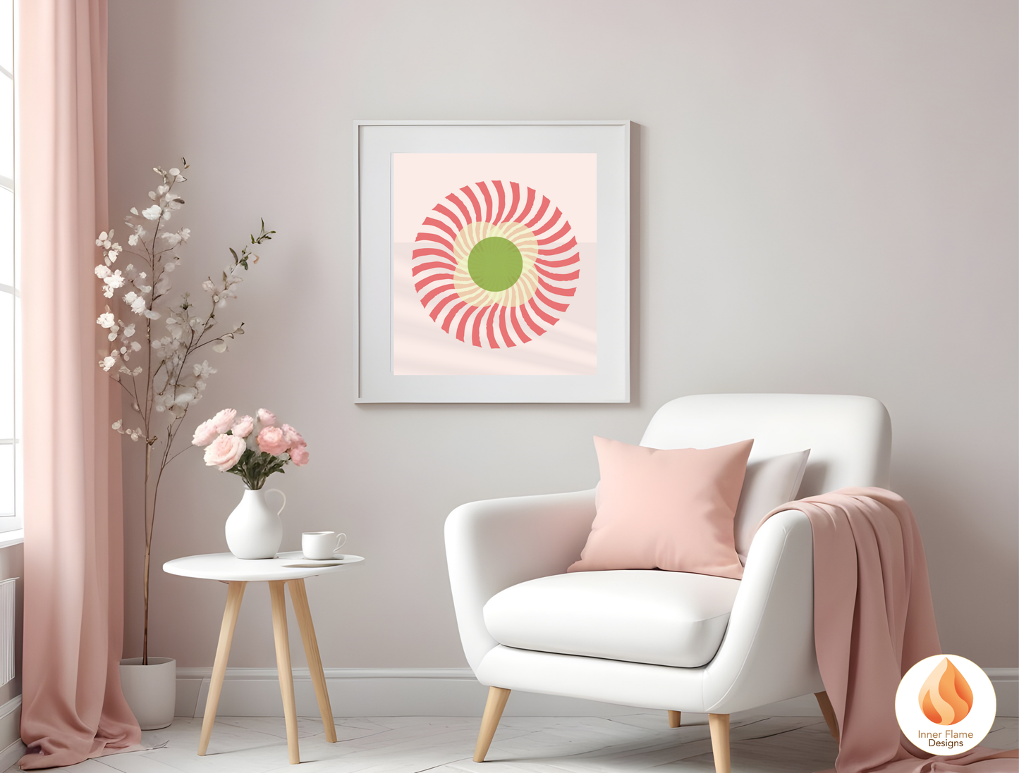 Playful Geometric Artwork for Modern Home Design | Triptych Artwork