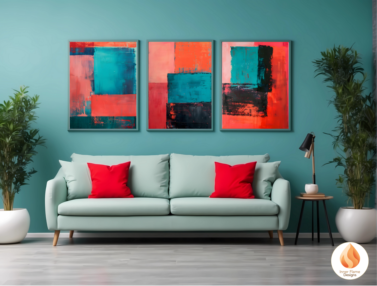 Expressive Minimalist Art for Modern Home Design | Triptych Artwork