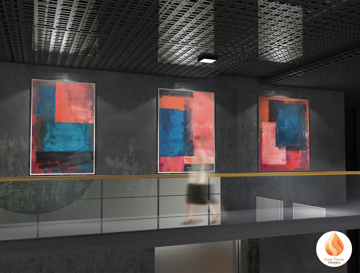 Striking Minimalist Art for Modern Home Design | Triptych Artwork