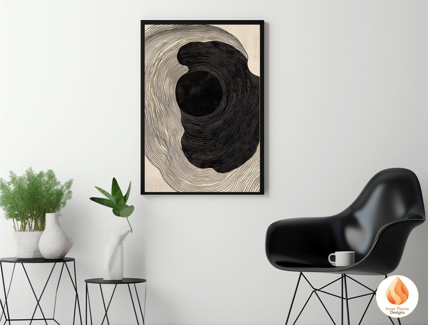 Intense Line Art for Modern Home Design | Triptych Artwork