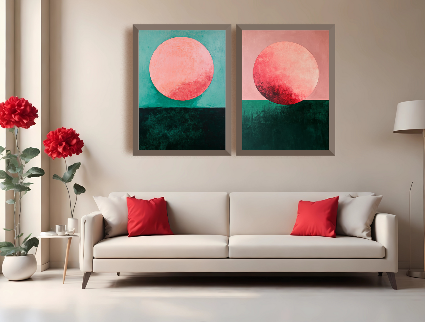 Dynamic Geometric Artwork for Modern Home Design | Triptych Artwork