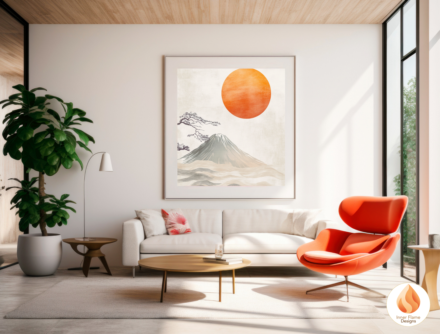 Harmonious Japandi Art for Modern Home Design | Diptych Artwork (Series 2)