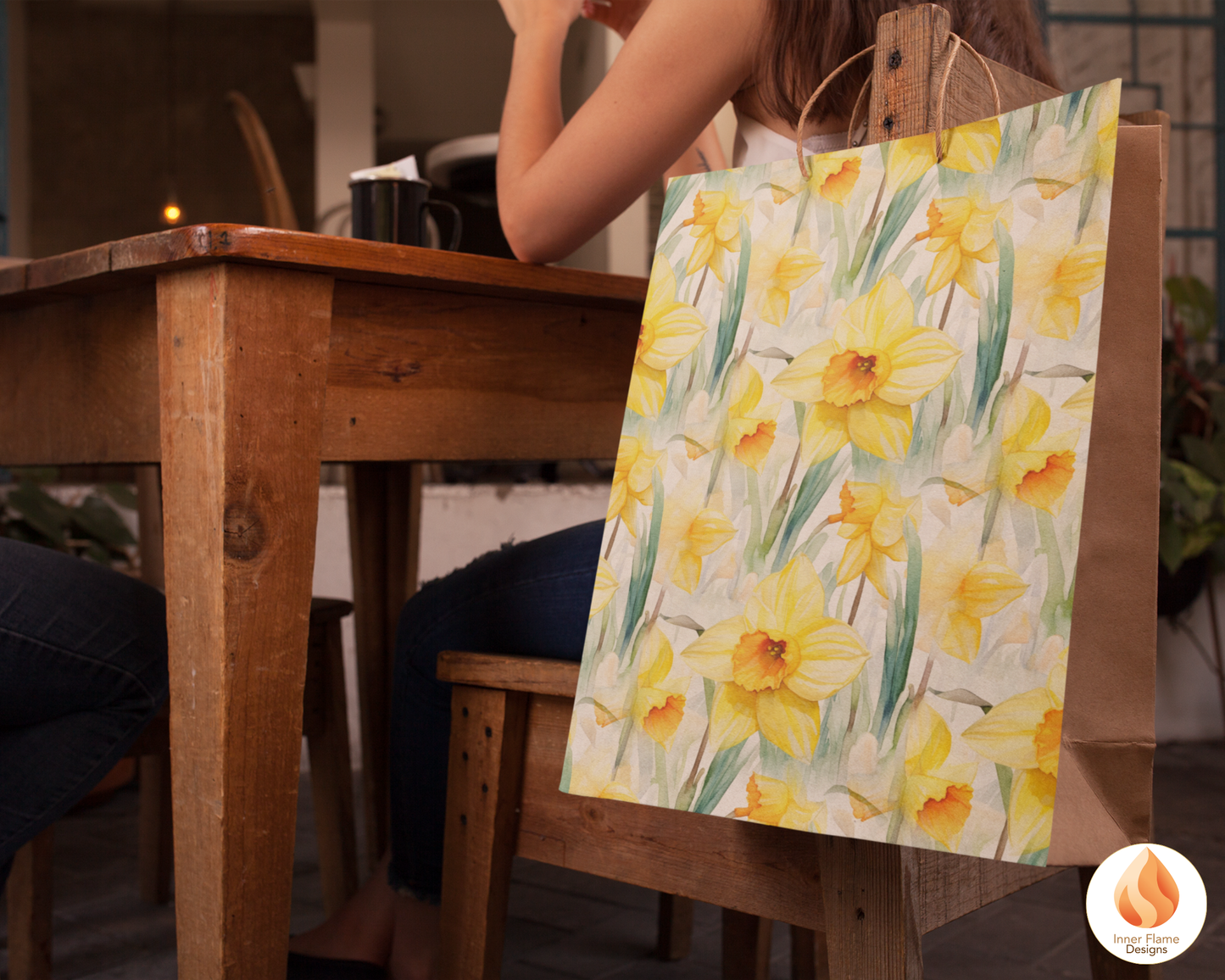 Watercolour Daffodil Floral Surface Patterns | Seamless Patterns for Wallpaper, Textiles, Packaging and Digital Designs