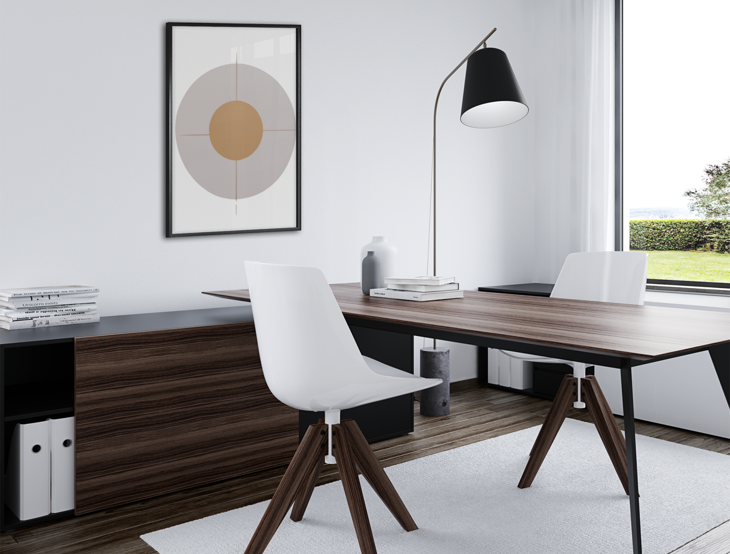 Minimalist Geometric Artwork for Modern Home Design | Diptych Artwork