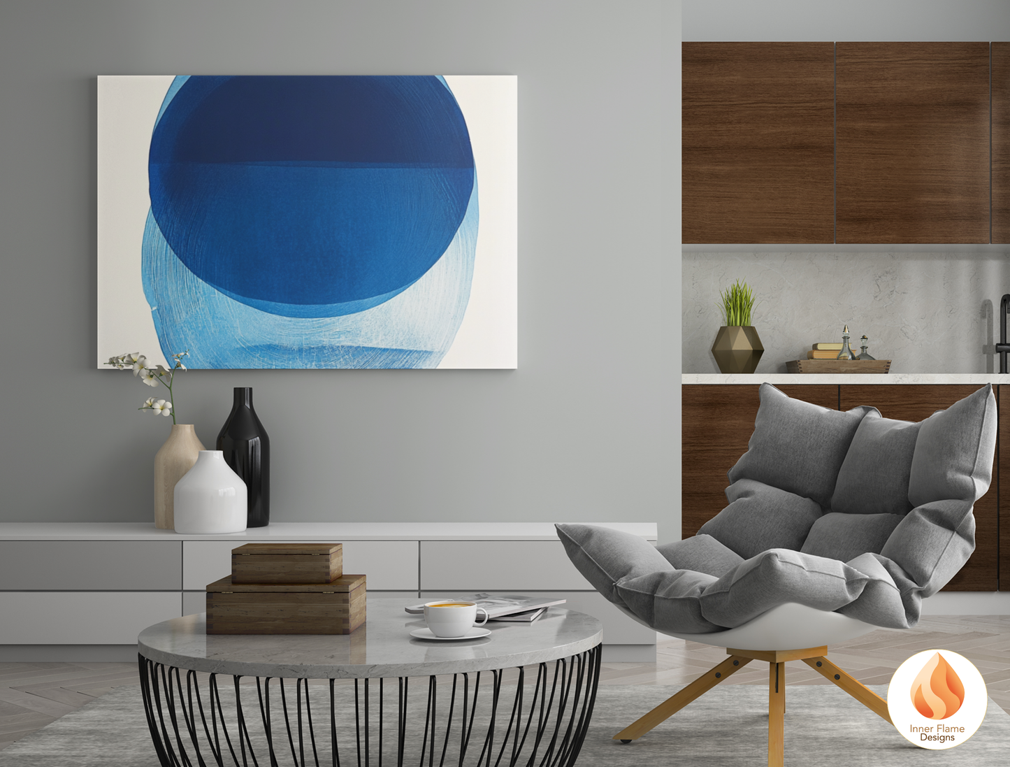 Striking Geometric Artwork for Modern Home Design | Five Piece Wall Art