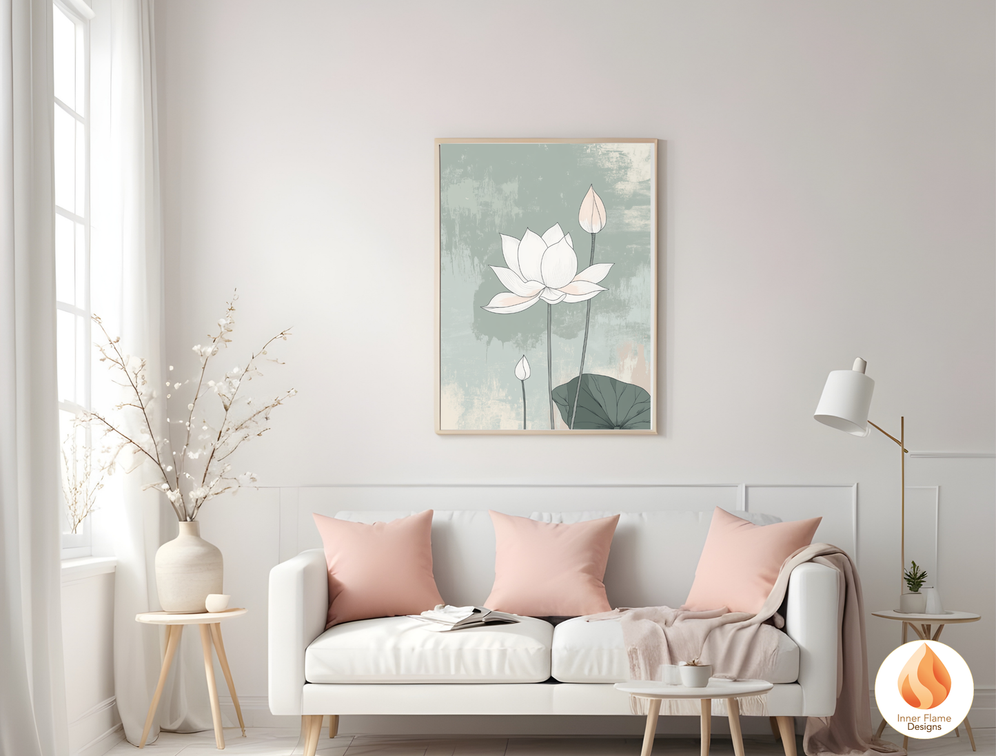 Subtle Japandi Art for Modern Home Design | Triptych Artwork (Series 4)