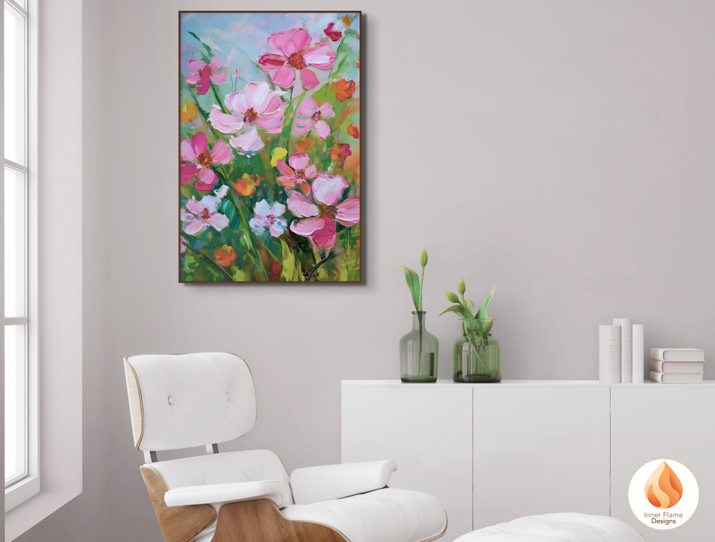 Captivating Flower Artwork for Modern Home Design | Four Piece Artwork