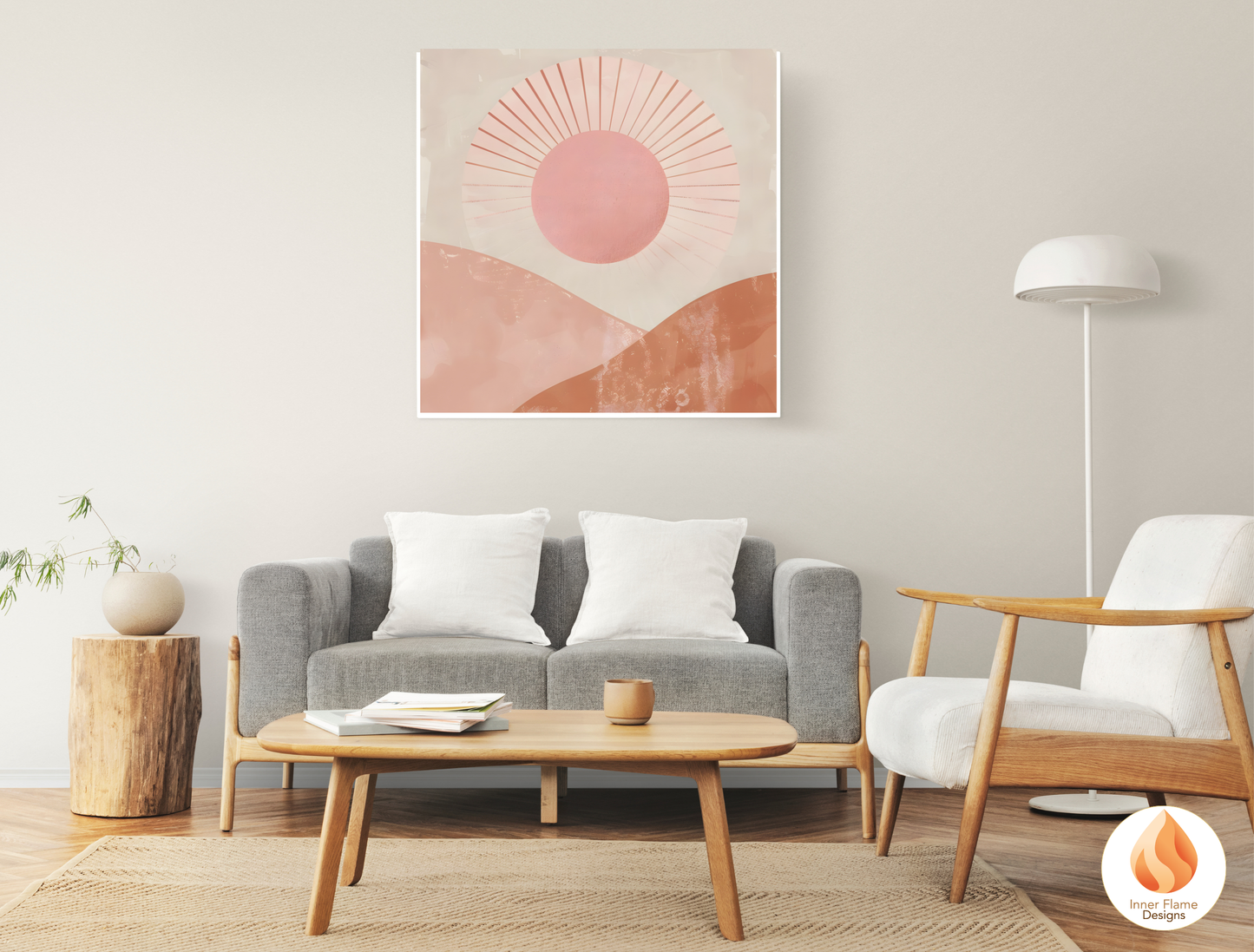 Soothing Boho Wall Art Décor for Modern Home Design | Triptych Artwork (Series 1)