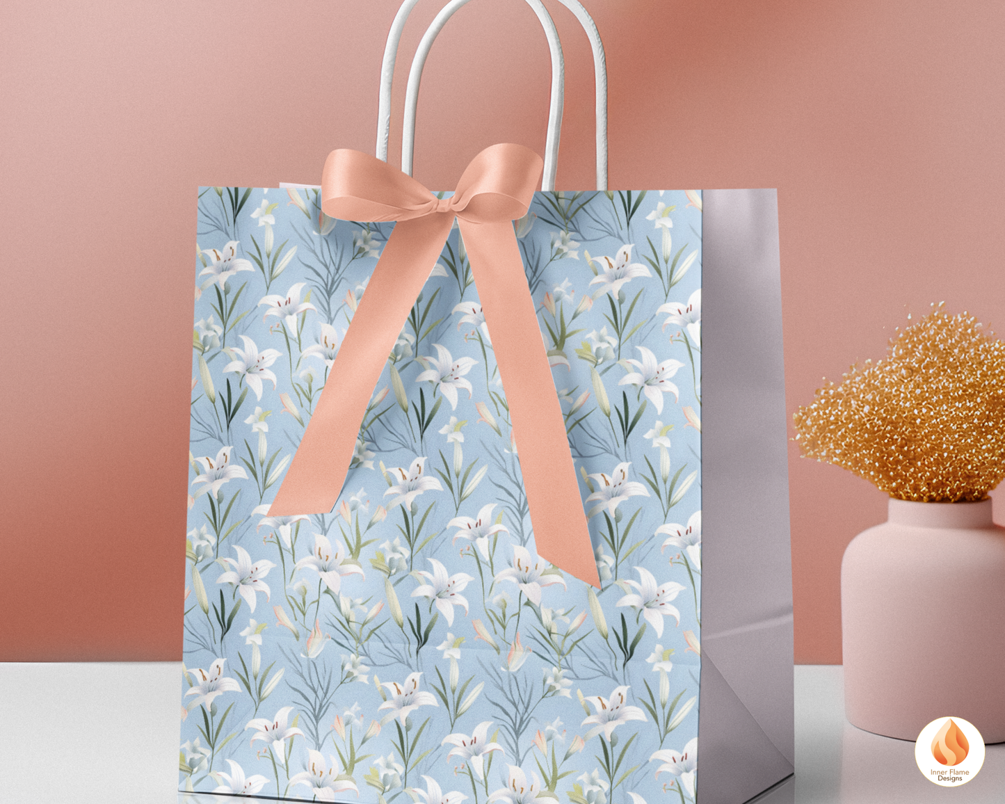 Tranquil Lily Floral Surface Patterns | Seamless Patterns for Wallpaper, Textiles, Packaging and Digital Designs