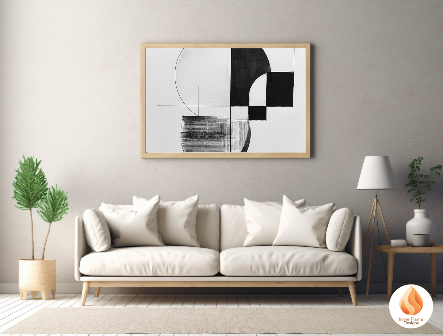 Monochromatic Line Art for Modern Home Design | Triptych Artwork (Series 2)