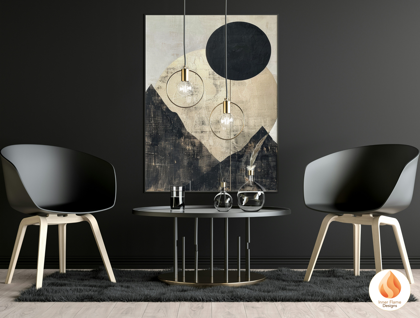 Ethereal Japandi Art for Modern Home Design | Triptych Artwork (Series 1)