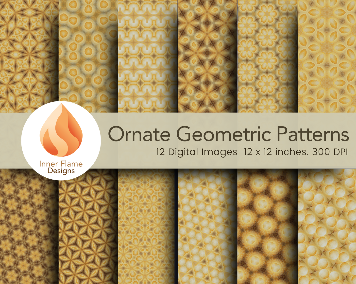 Ornate Geometric Surface Patterns | Seamless Patterns for Wallpaper, Textiles, Packaging and Digital Designs