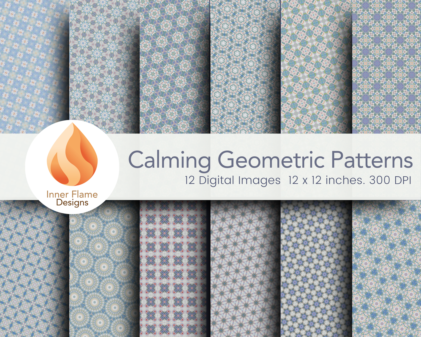 Tranquil Geometric Surface Patterns | Seamless Patterns for Wallpaper, Textiles, Packaging and Digital Designs