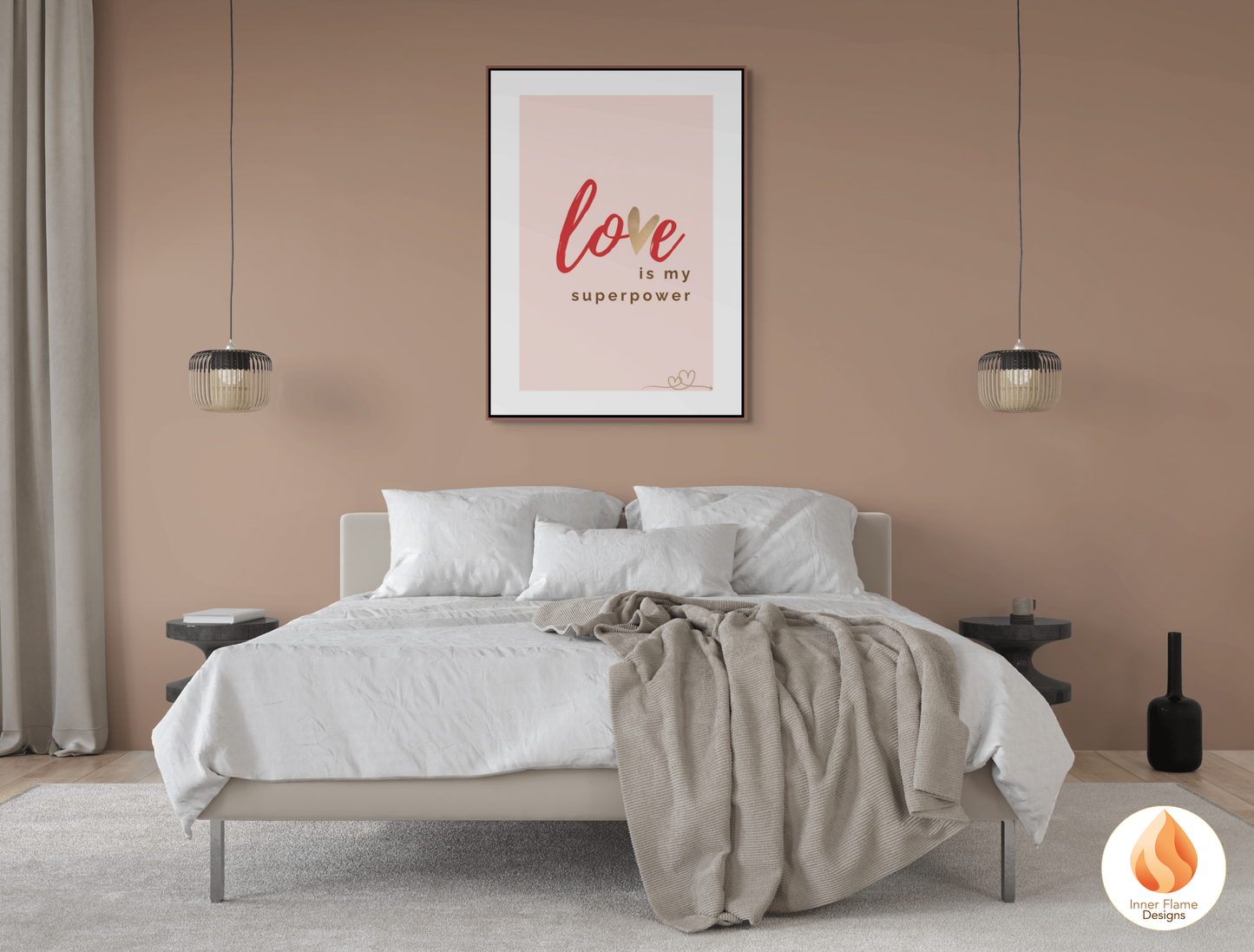 Motivational Poster with Love Inspirational Quote 5 - "Love Is My Superpower"