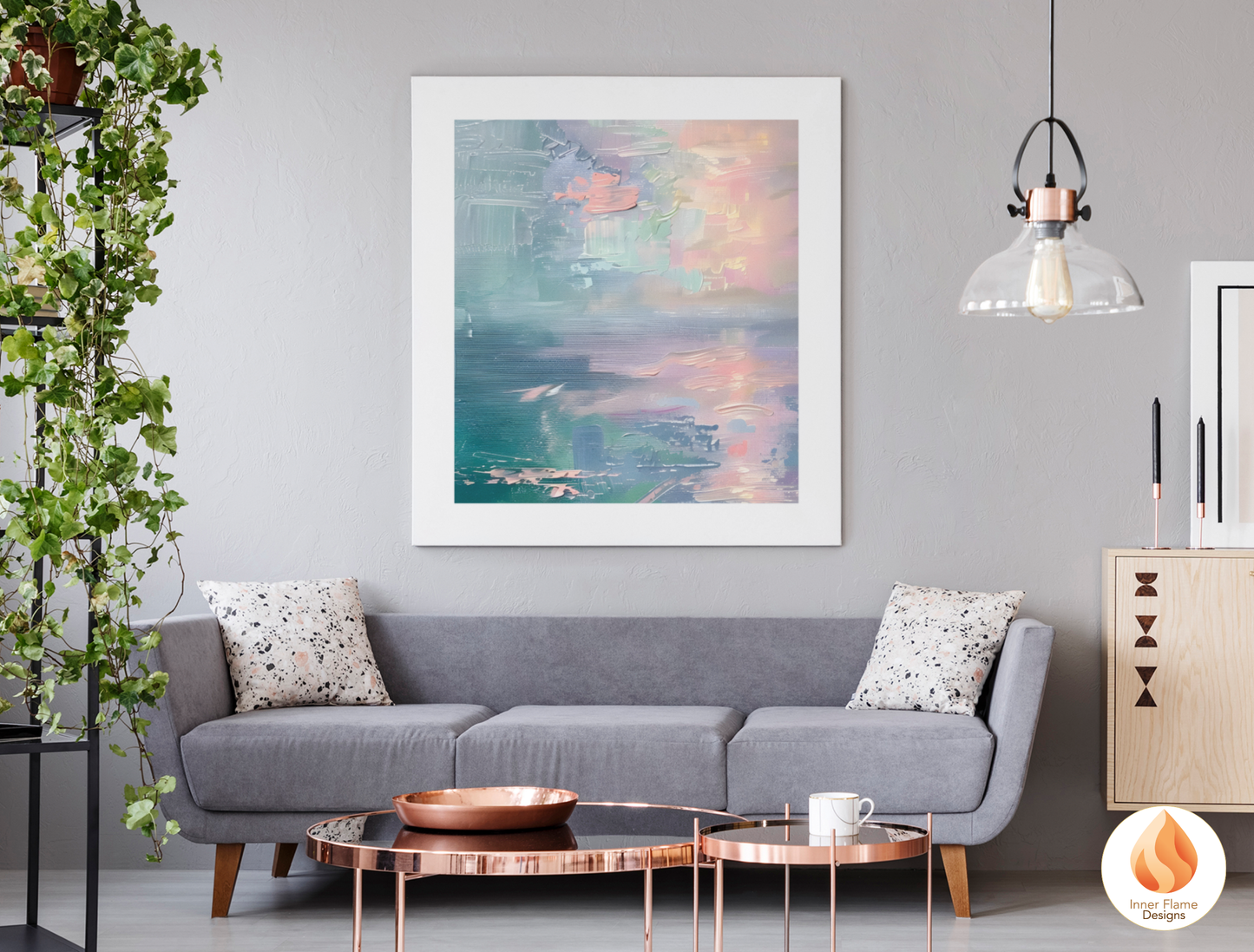 Translucent Minimalist Art for Modern Home Design | Triptych Artwork