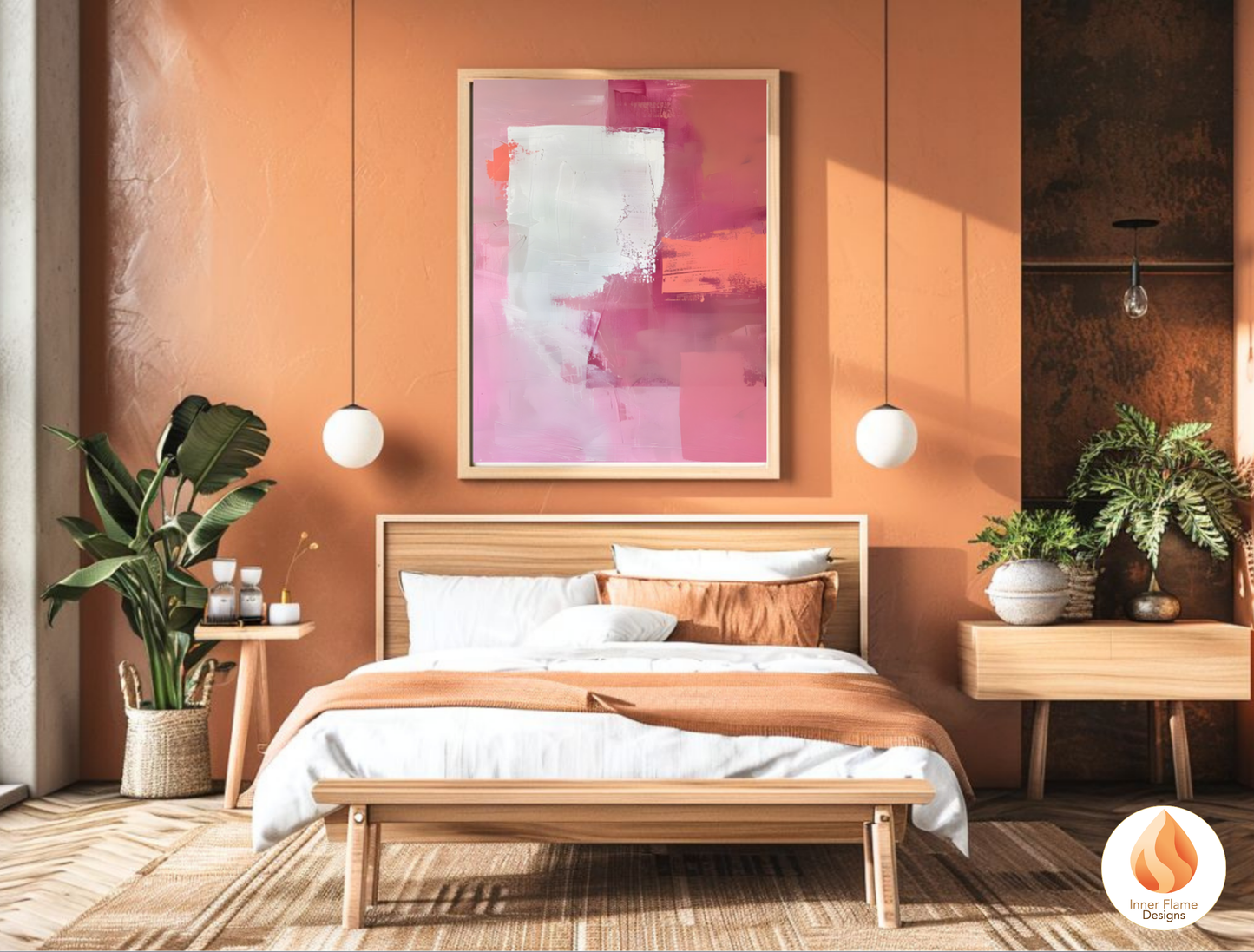 Playful Minimalist Art for Modern Home Design | Triptych Artwork