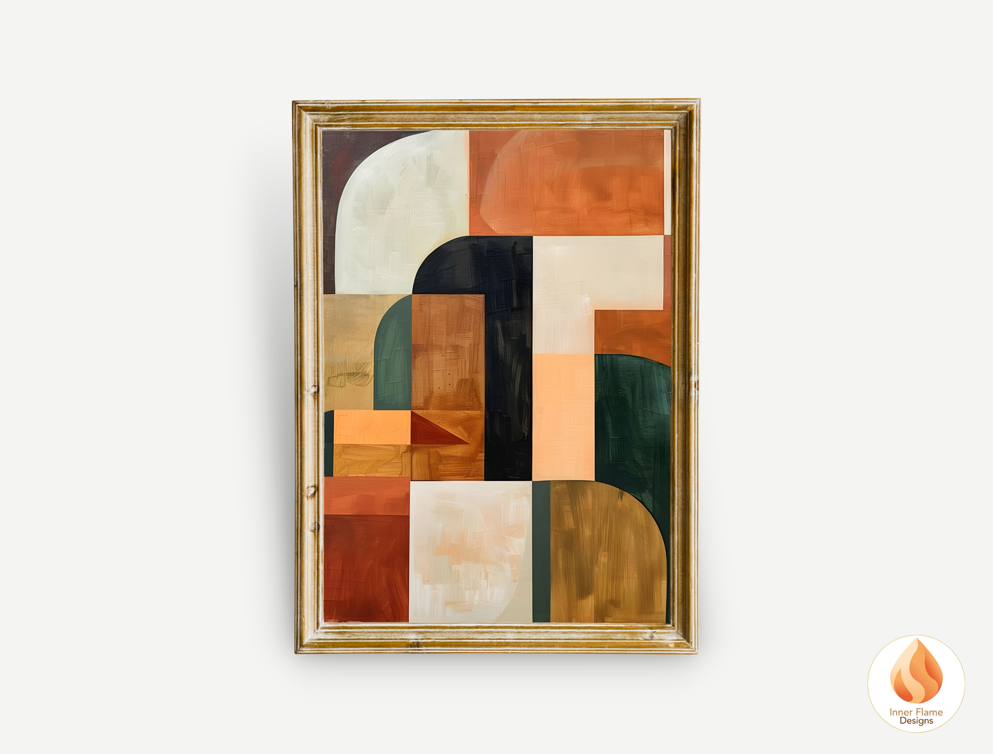 Distinctive Geometric Artwork for Modern Home Design | Triptych Artwork
