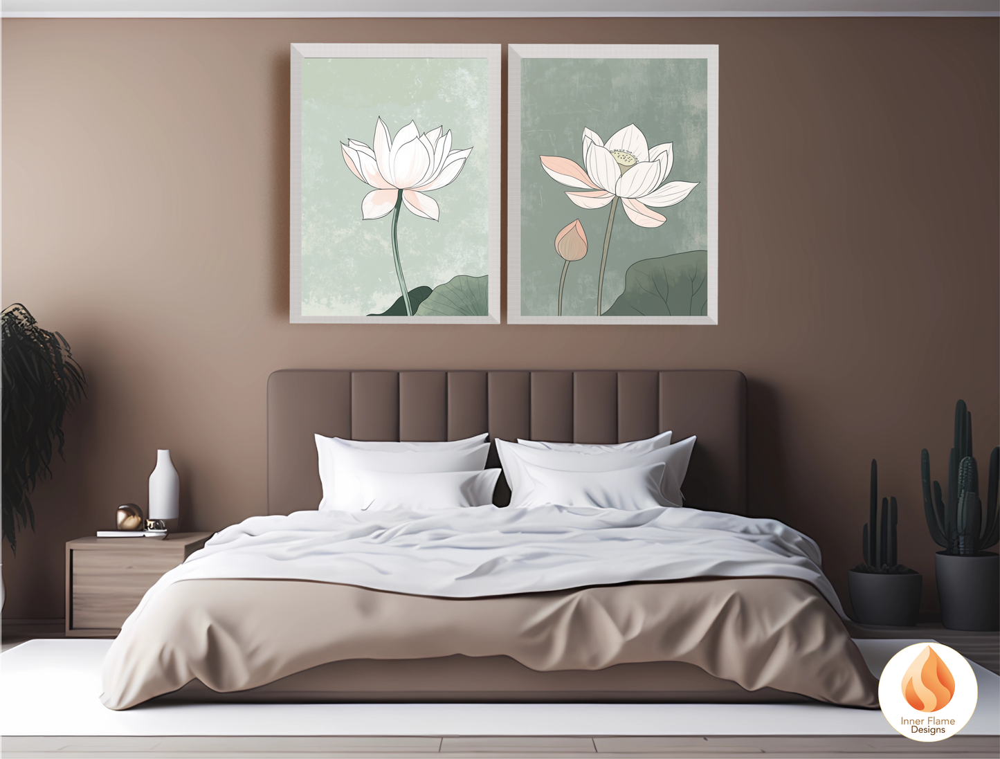 Subtle Japandi Art for Modern Home Design | Triptych Artwork (Series 5)