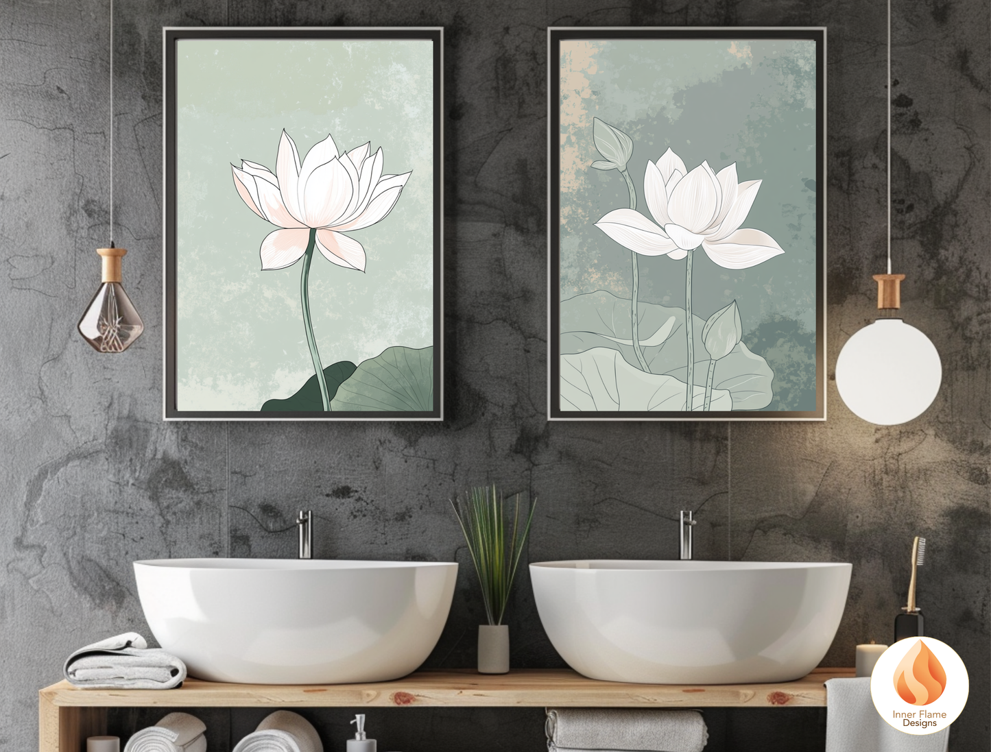 Subtle Japandi Art for Modern Home Design | Triptych Artwork (Series 5)