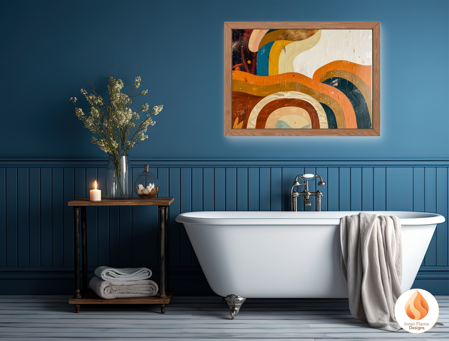 Eclectic Boho Wall Art Décor for Modern Home Design | Triptych Artwork (Series 3)