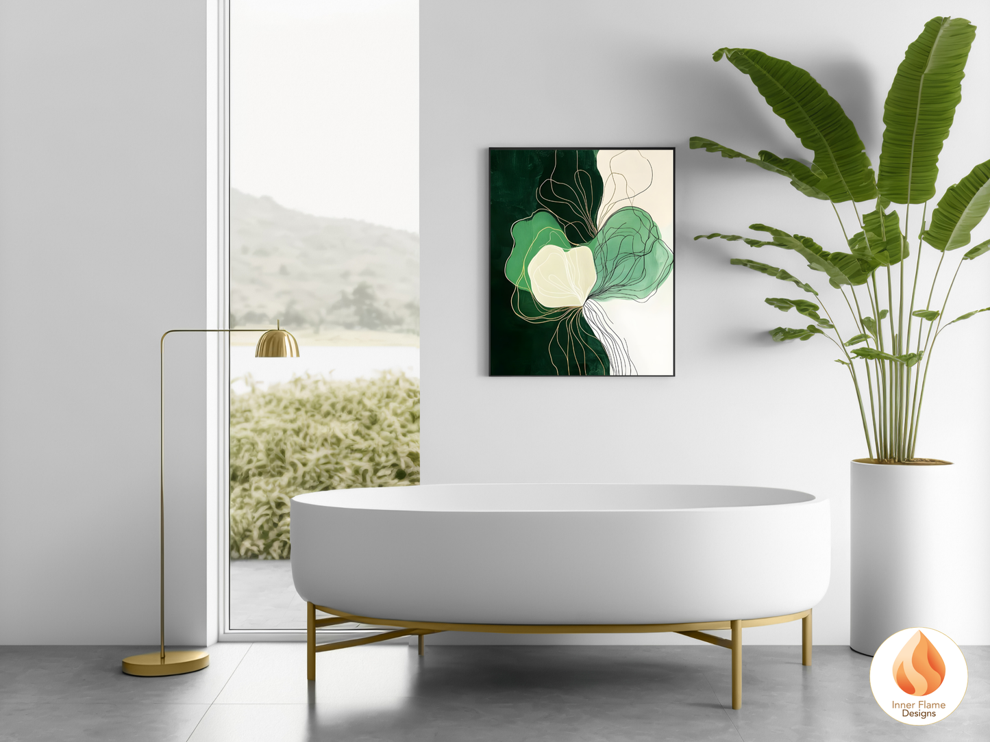 Bold Line Art for Modern Home Design | Triptych Artwork