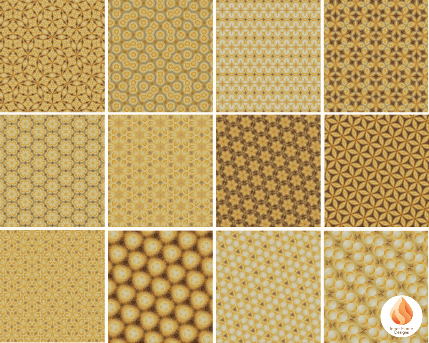 Ornate Geometric Surface Patterns | Seamless Patterns for Wallpaper, Textiles, Packaging and Digital Designs