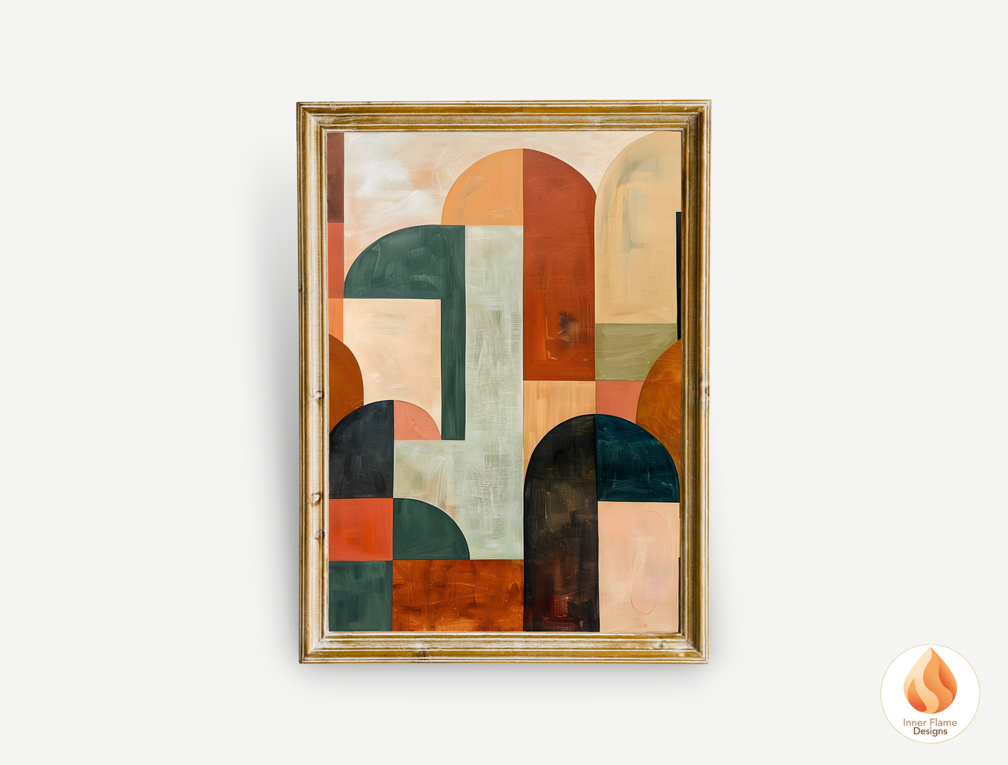 Distinctive Geometric Artwork for Modern Home Design | Triptych Artwork
