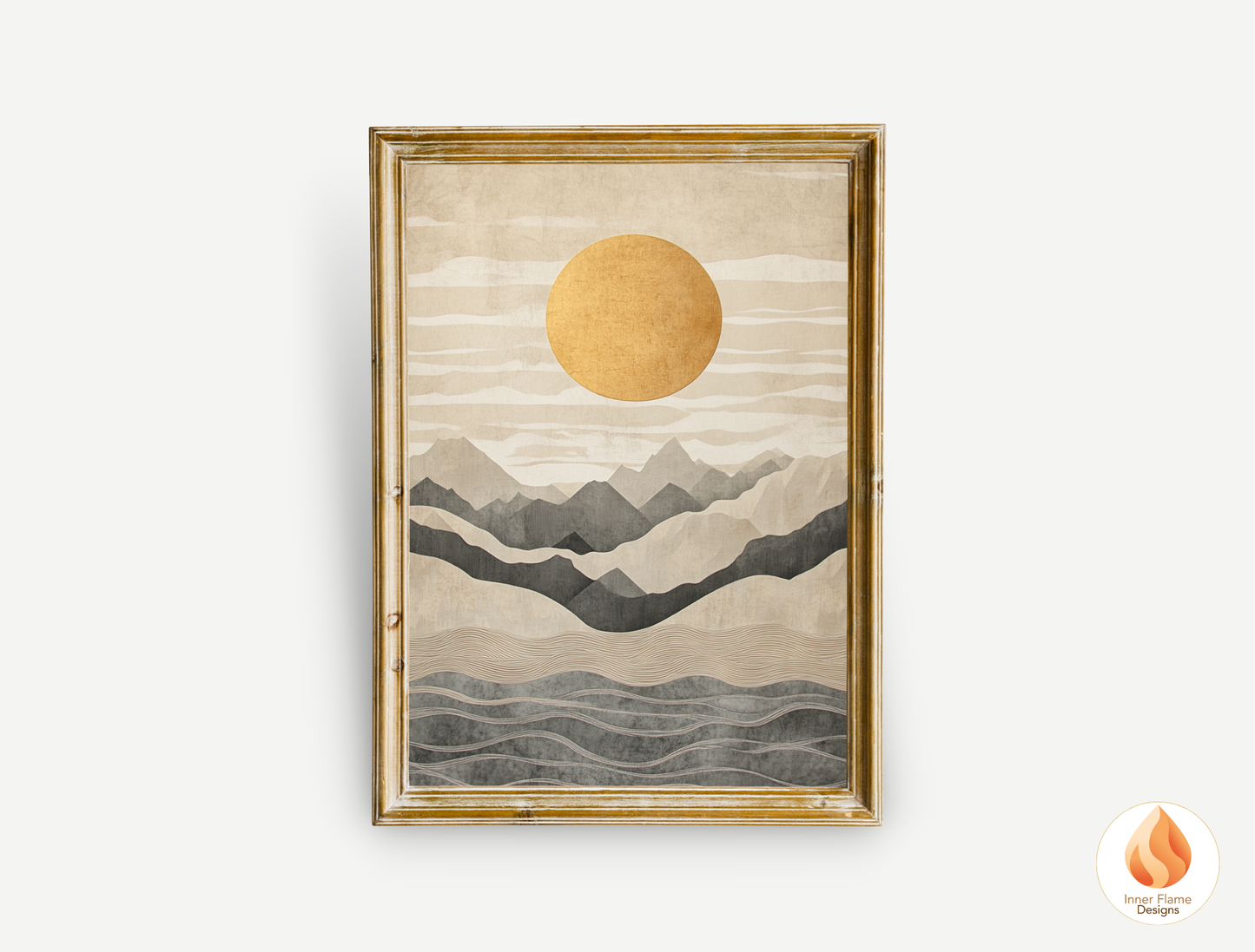Poetic Japandi Art for Modern Home Design | Diptych Artwork