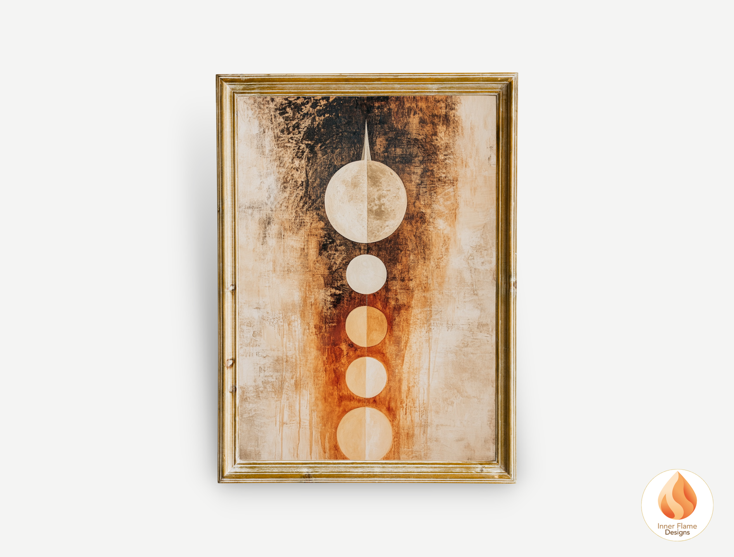 Cosmic Boho Wall Art Décor for Modern Home Design | Triptych Artwork (Series 1)