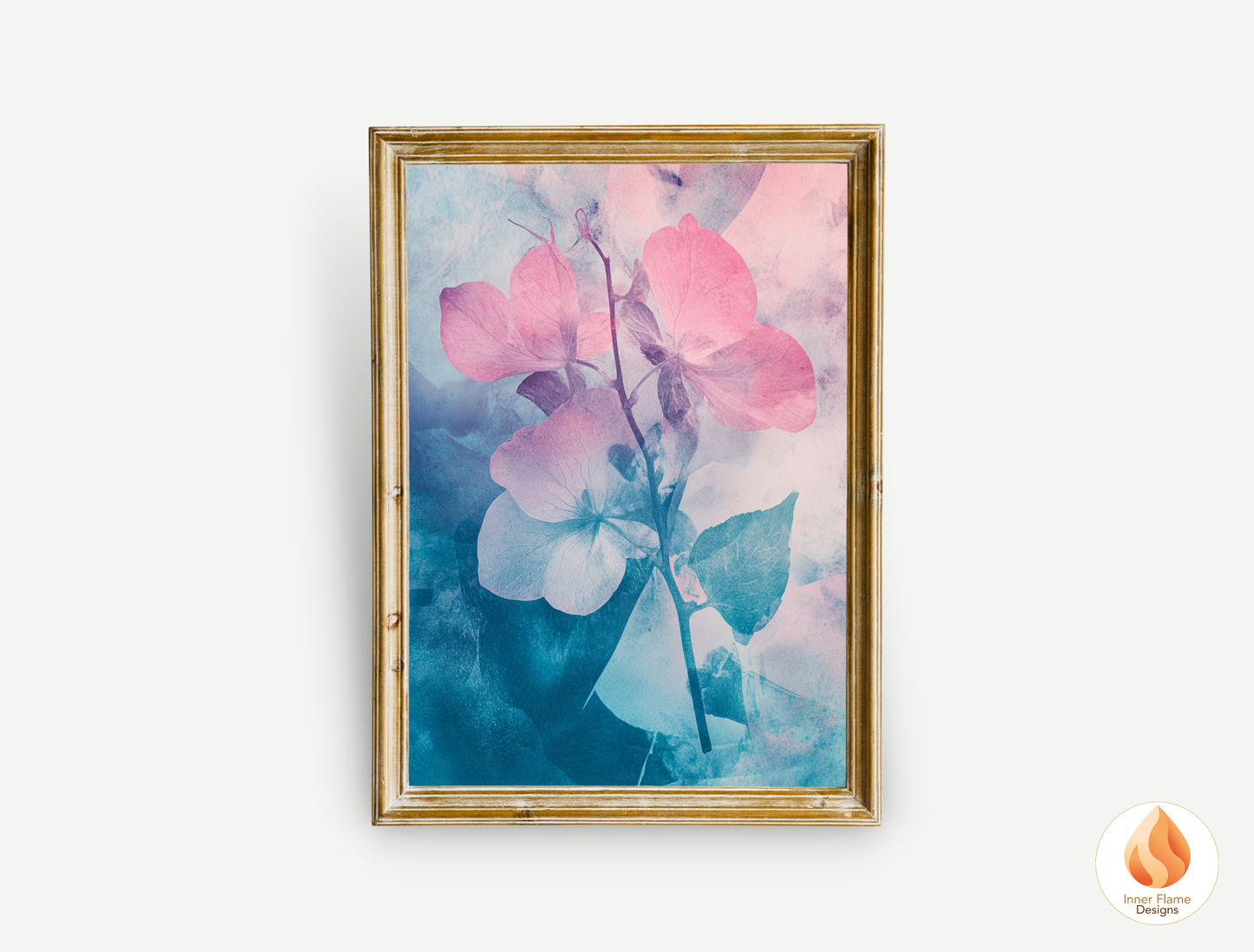 Romantic Flower Artwork for Modern Home Design | Triptych Artwork