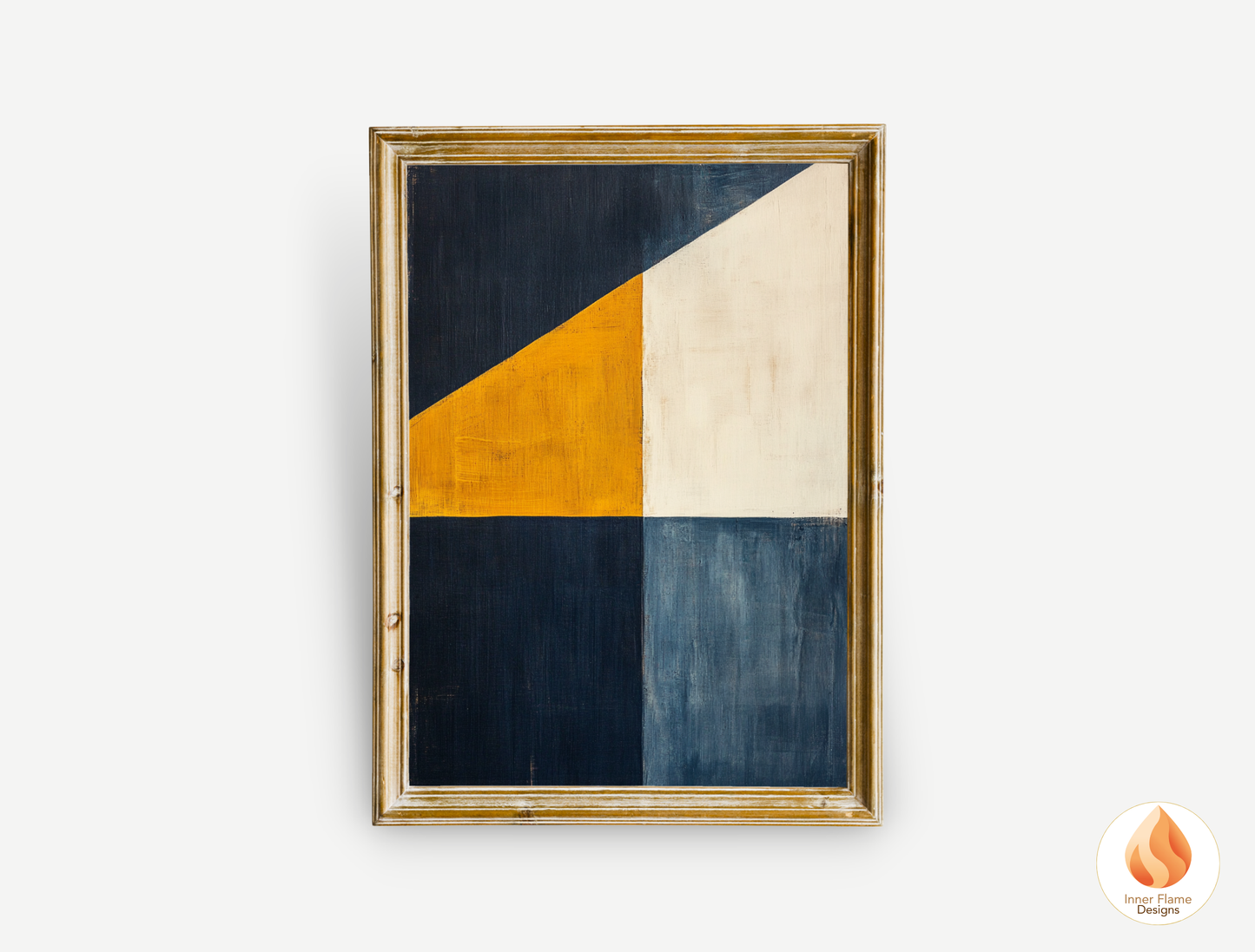 Edgy Geometric Artwork for Modern Home Design | Triptych Artwork