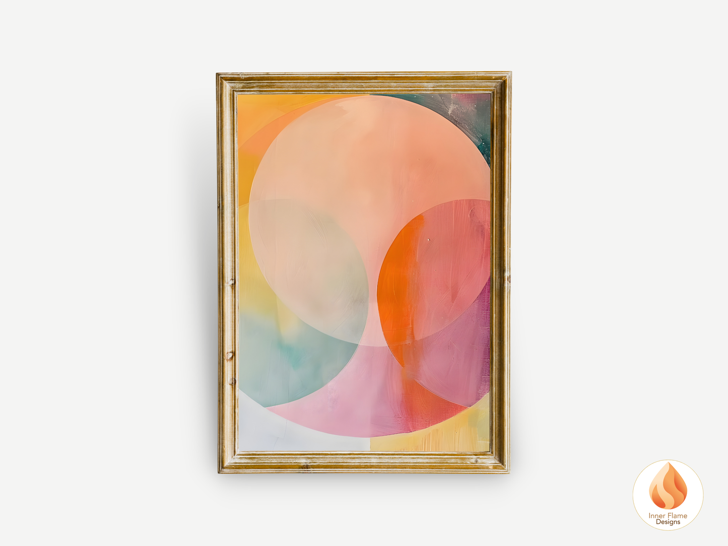 Joyful Geometric Artwork for Modern Home Design | Triptych Artwork