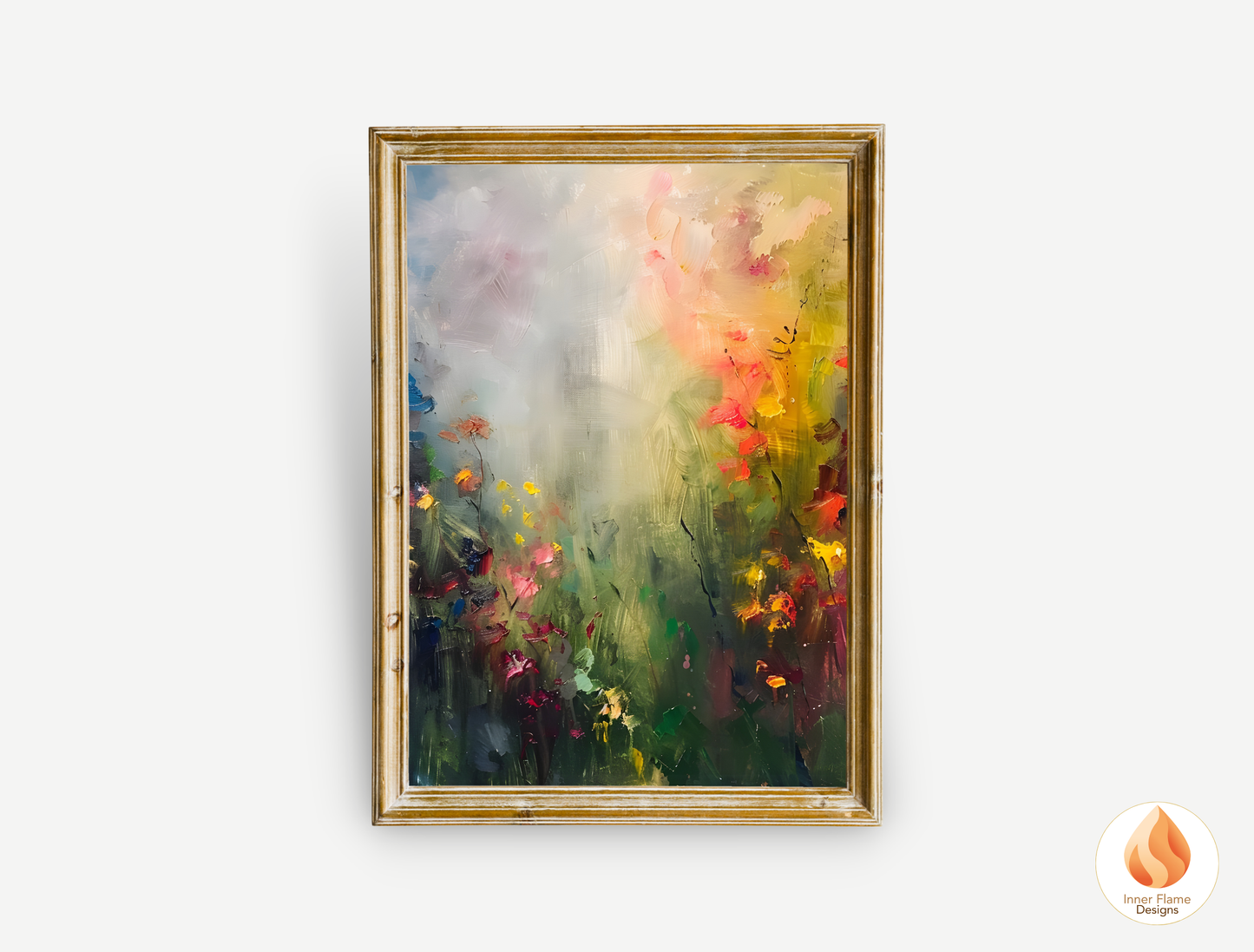 Luminous Flower Artwork for Modern Home Design | Triptych Artwork