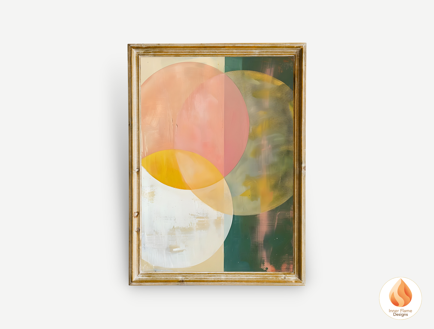 Elegant Geometric Artwork for Modern Home Design | Triptych Artwork