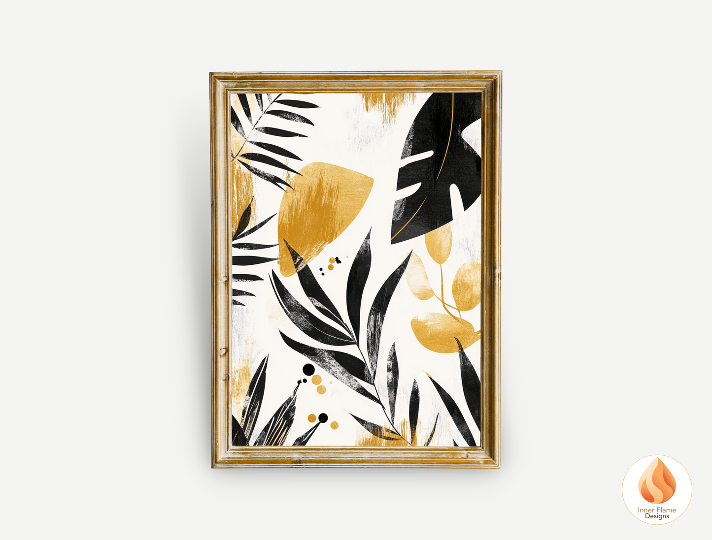 Expressive Botanical Art for Modern Home Design | Triptych Artwork