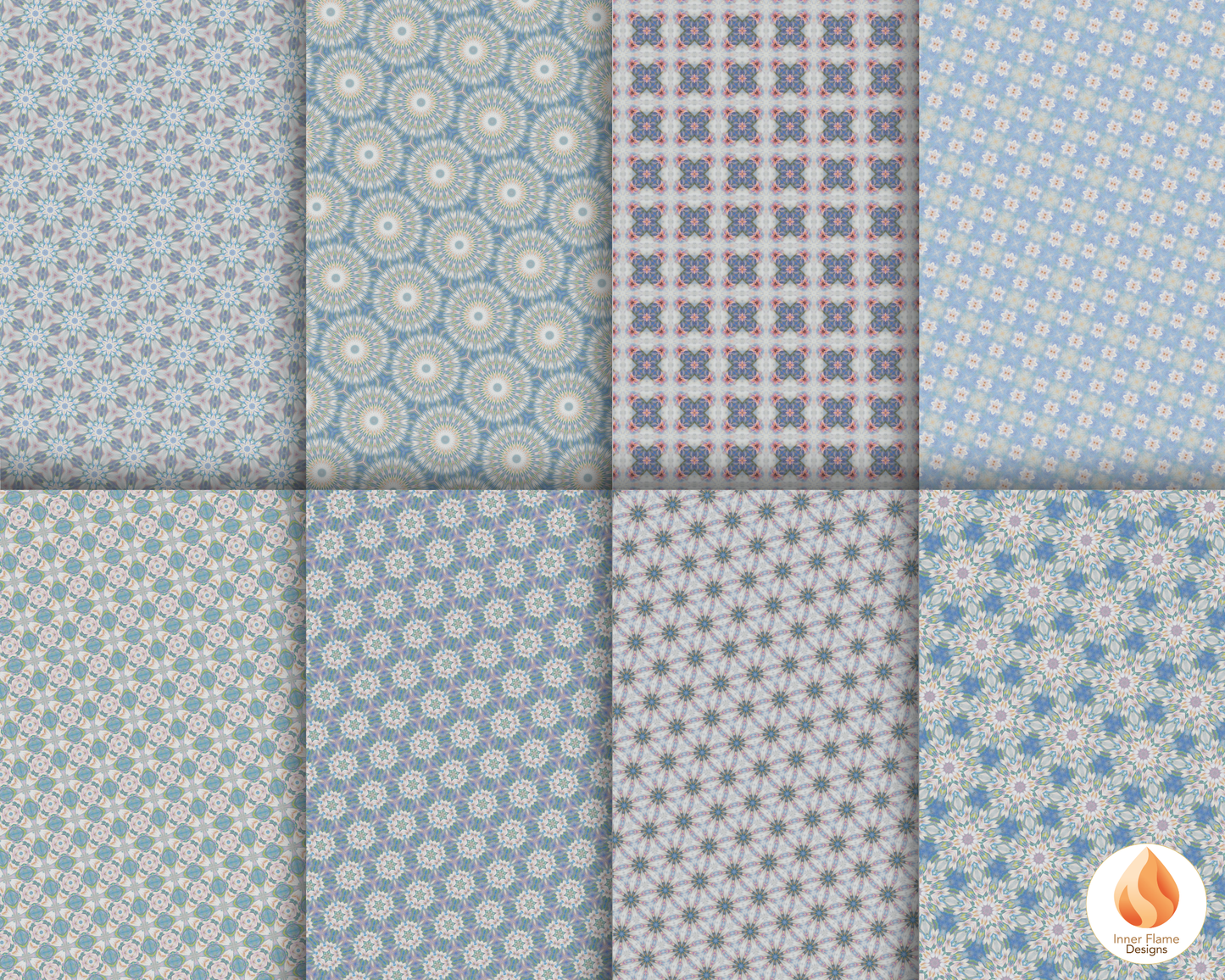 Tranquil Geometric Surface Patterns | Seamless Patterns for Wallpaper, Textiles, Packaging and Digital Designs