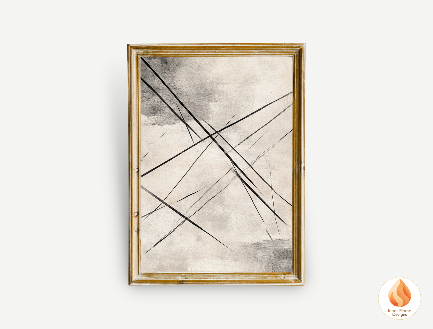 Linear Line Art for Modern Home Design | Triptych Artwork