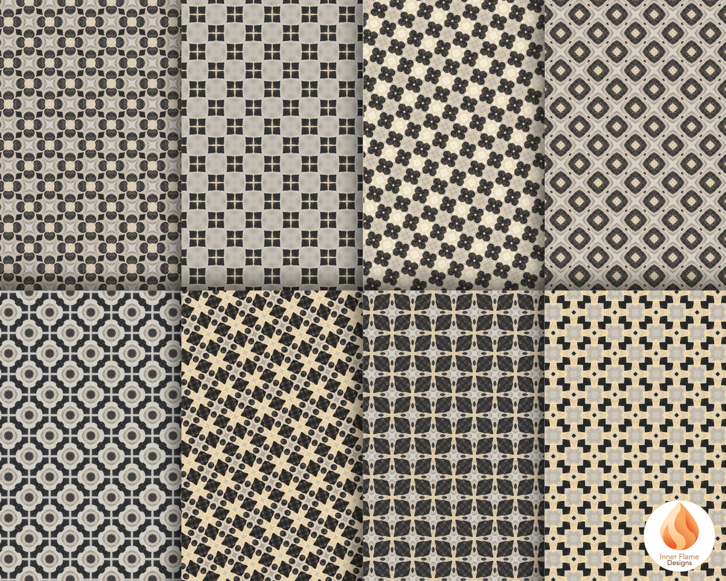 Vintage Geometric Surface Patterns | Seamless Patterns for Wallpaper, Textiles, Packaging and Digital Designs