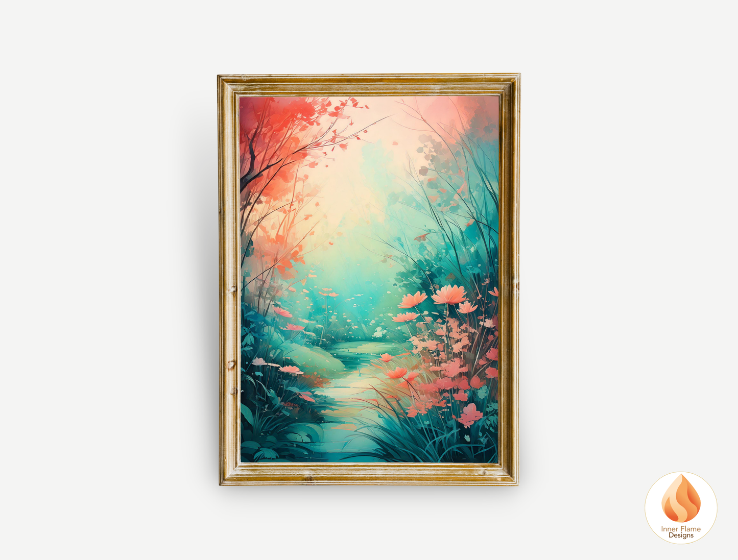 Incandescent Botanical Art for Modern Home Design | Triptych Artwork