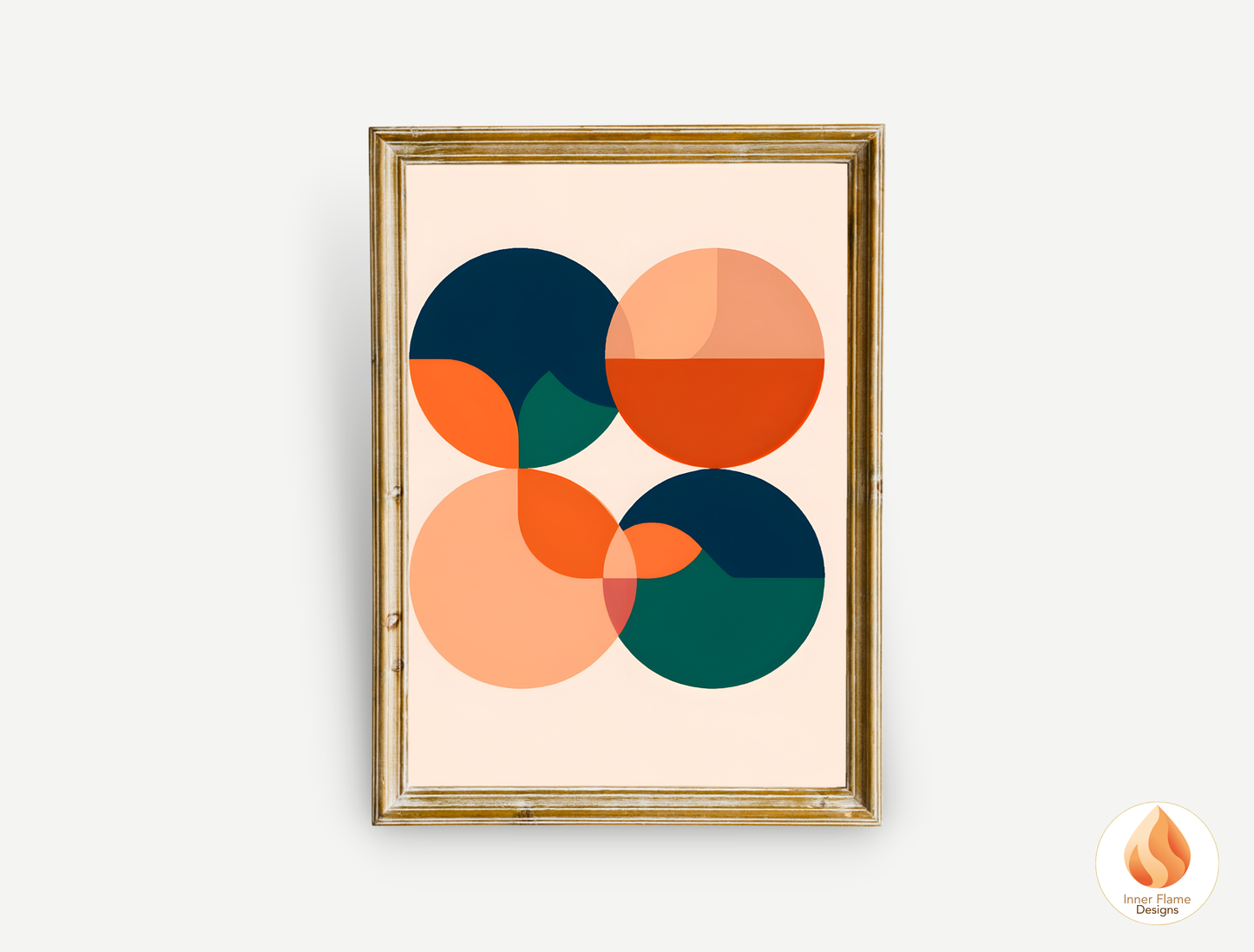 Vibrant Geometric Artwork for Modern Home Design | Four Piece Wall Art