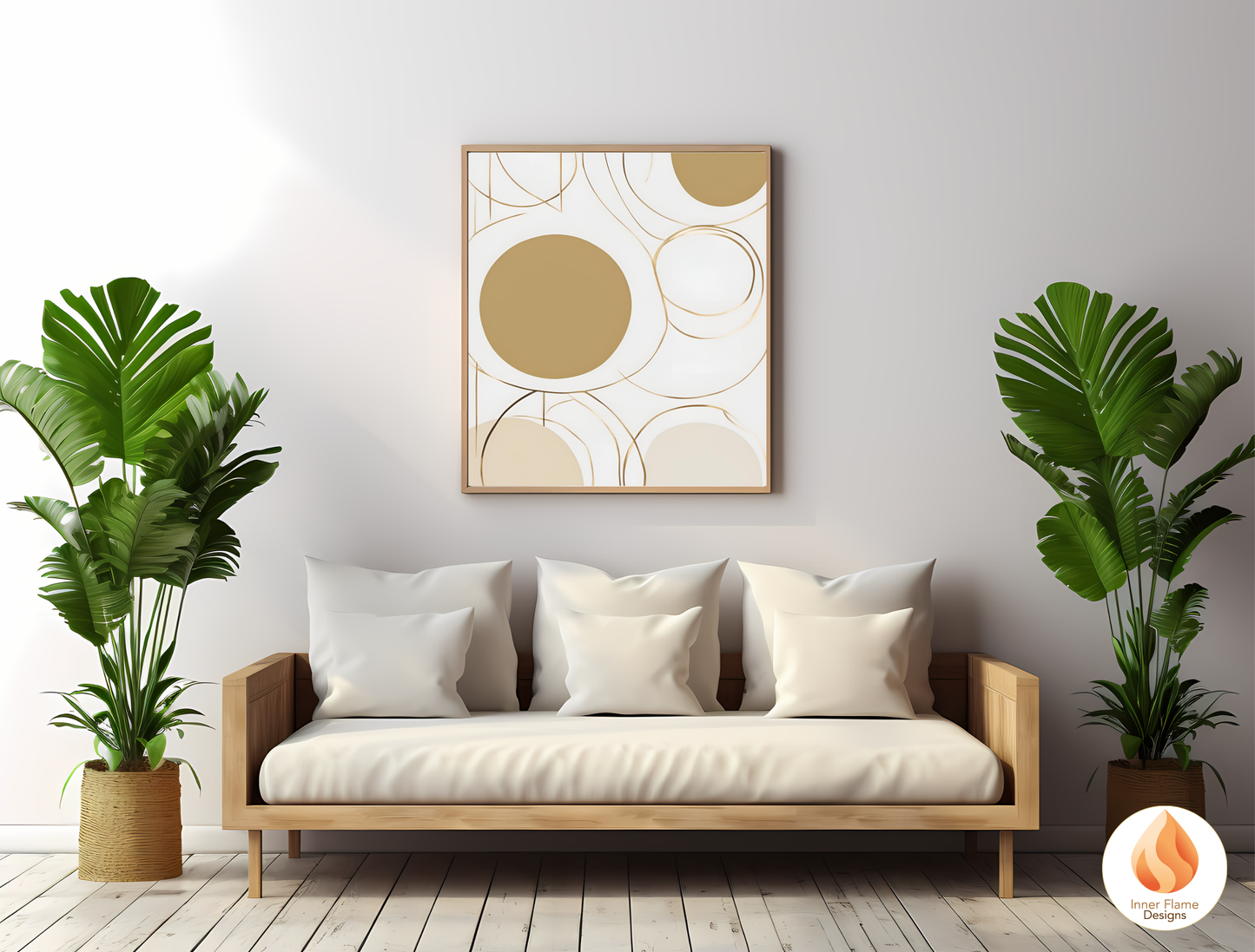 Classic Geometric Artwork for Modern Home Design | Diptych Artwork