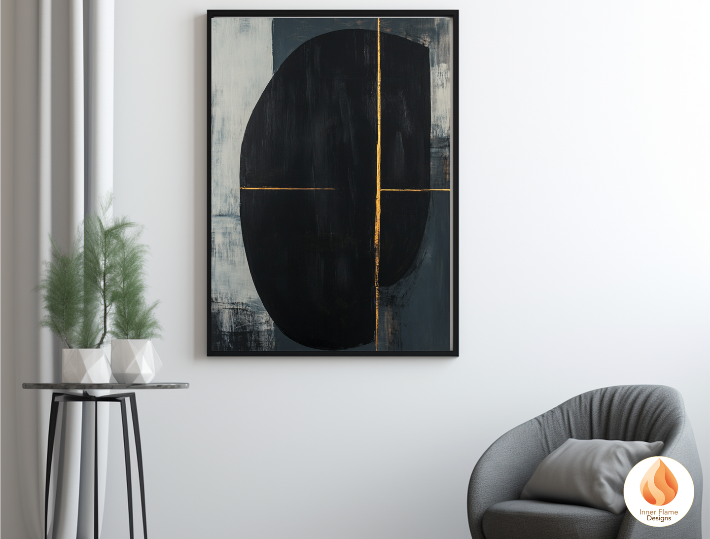 Enigmatic Minimalist Art for Modern Home Design | Triptych Artwork
