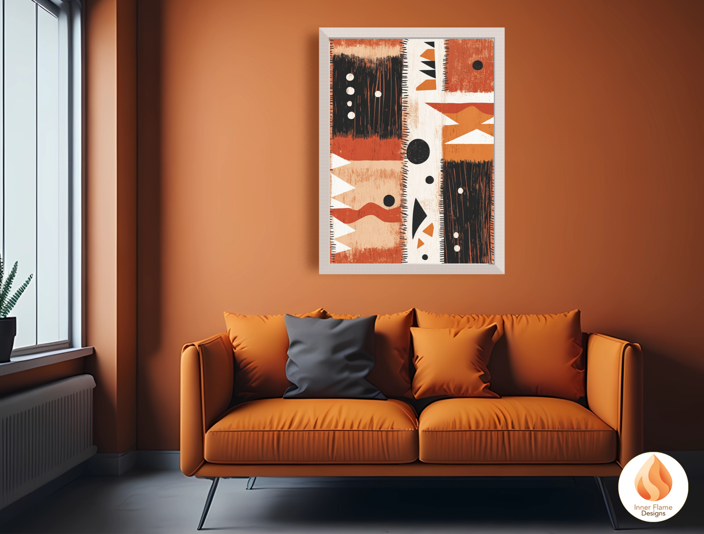 Tribal Boho Wall Art Décor for Modern Home Design | Triptych Artwork