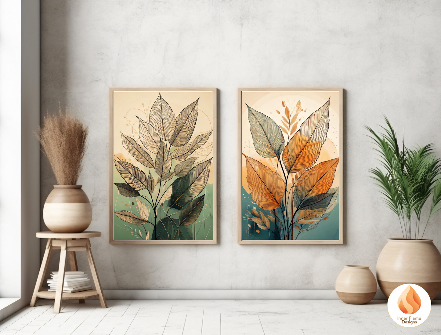 Striking Botanical Art for Modern Home Design | Diptych Art