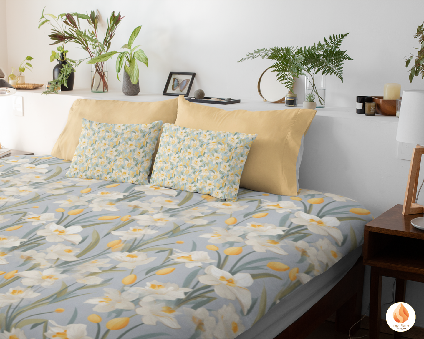 Spring Daffodil Floral Surface Patterns | Seamless Patterns for Wallpaper, Textiles, Packaging and Digital Designs