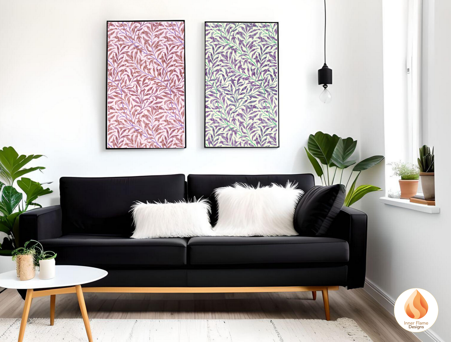 William Morris Inspired Designs - "Willow Bough" | Abstract Botanical Art for Modern Home Design |