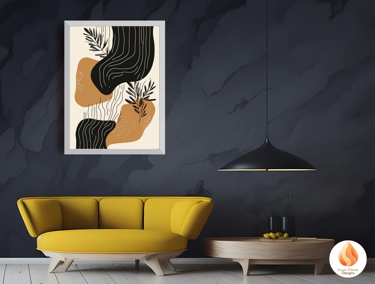 Organic Botanical Art for Modern Home Design | Triptych Artwork