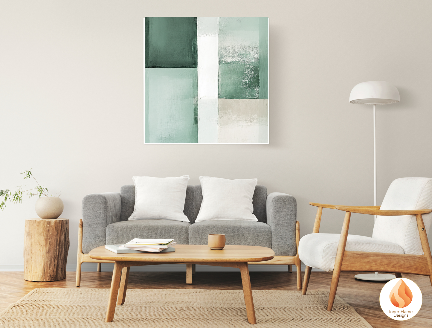 Gentle Minimalist Art for Modern Home Design | Triptych Artwork