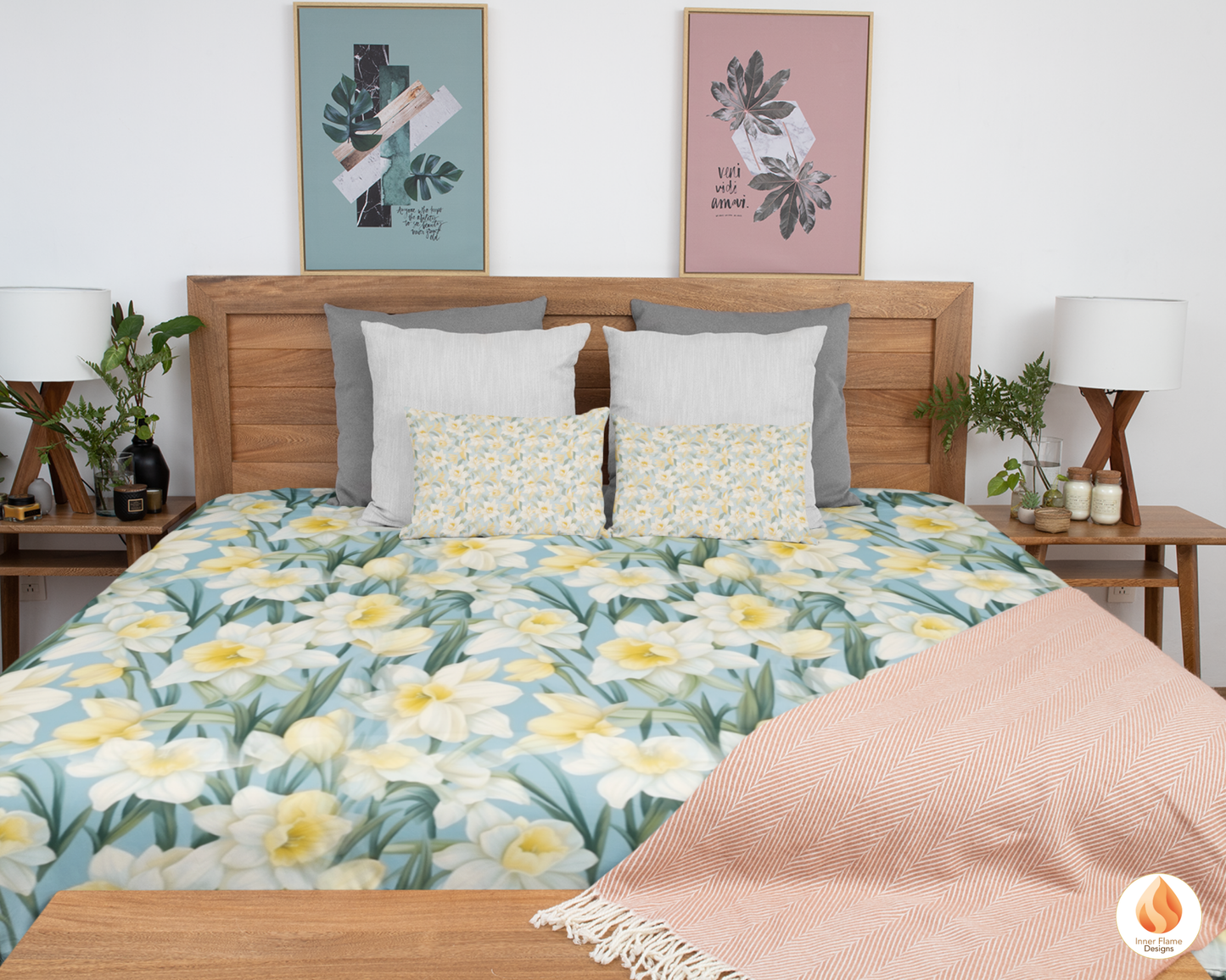 Spring Daffodil Floral Surface Patterns | Seamless Patterns for Wallpaper, Textiles, Packaging and Digital Designs