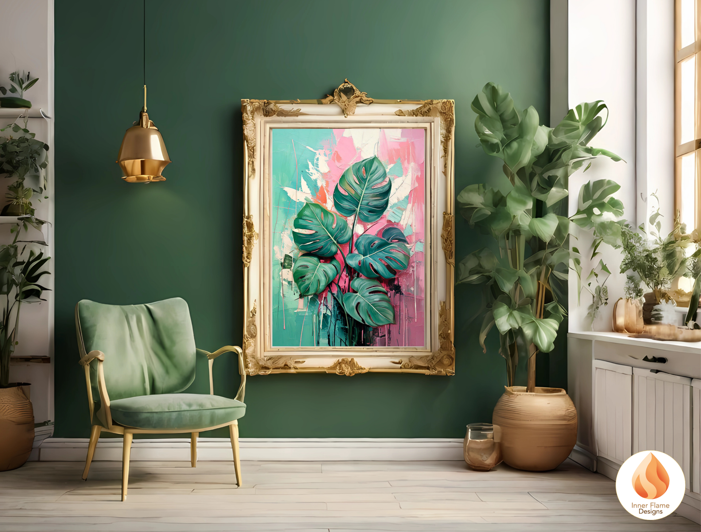 Dramatic Botanical Art for Modern Home Design | Triptych Artwork